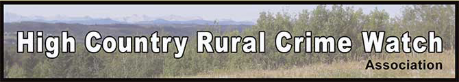 High Country Rural Crime Watch Association